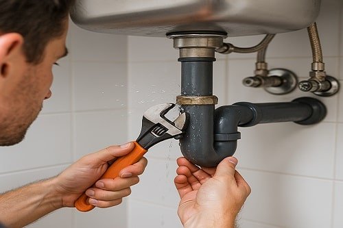 Réparation de fuite d'eau
